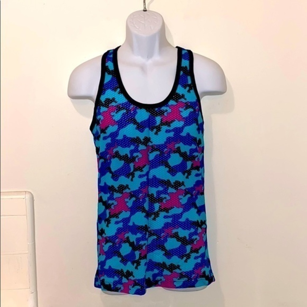 Unisex Bright/Vibrant Multicolored Camouflage Tank